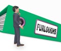 Furloughed Or Redundant Employees Sent Home - 3d Illustration