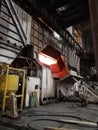 Furnace at a metallurgical plant