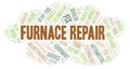 Furnace Repair word cloud Royalty Free Stock Photo