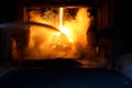 Furnace sparks Royalty Free Stock Photo