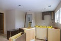 Furniture assembling of custom new kitchen cabinets