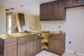 Furniture assembling of custom new kitchen cabinets