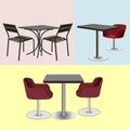 Furniture for bars and cafes tables and chairs