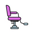 Furniture for beauty salon, hairdresser chair, barber chair vector design