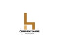 Furniture chair company logo Royalty Free Stock Photo