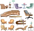 Furniture Collection Set vector