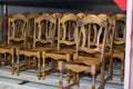 Furniture factory. Manufacture of chairs Royalty Free Stock Photo