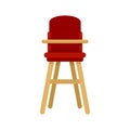 Furniture feeding chair icon flat isolated vector Royalty Free Stock Photo