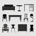 Furniture icon great for any use. Vector EPS10. Royalty Free Stock Photo