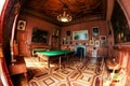 Billiard room in the palace Royalty Free Stock Photo