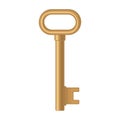 Furniture key icon. Color flat illustration isolated on white background Royalty Free Stock Photo