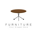 Furniture Logo Design, Home Furniture Illustration Table Icons, Chairs, Cupboards, Lamps