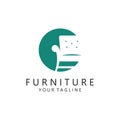 Furniture Logo Template. Creative Symbol for Furniture Company