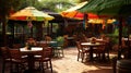 furniture mexican restaurant interior Royalty Free Stock Photo