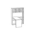 furniture minimalist Cabinet Side Board logo, vector icon illustration design template Royalty Free Stock Photo