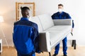 Furniture Movers Relocating House Royalty Free Stock Photo