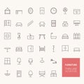 Furniture Outline Icons