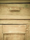 Furniture part. Closeup of wooden kitchen cabinet Royalty Free Stock Photo