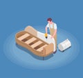 Furniture Production Isometric Composition