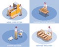 Furniture Production Isometric Concept