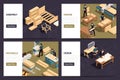 Furniture Production Isometric Concept Royalty Free Stock Photo