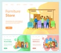 Furniture Store Online Banners, Delivery Service