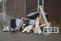 Furniture Thrown On The Streets Of Betondorp Amsterdam East The Netherlands 16-2-2023