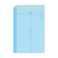 Furniture of wardrobe wooden cupboard isolated icon design