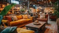 Furniture Warehouse Large Displays Stylize - AI Generated