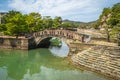 Furobashi Bridge, a stone arch bridge in Wakanoura, Wakayama city