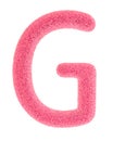 Furry pink letter