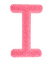 Furry pink letter