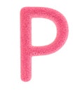 Furry pink letter