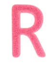 Furry pink letter