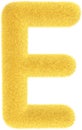 Furry yellow letter
