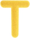 Furry yellow letter