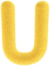 Furry yellow letter