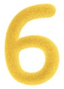 Furry yellow number