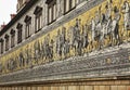 Furstenzug (Procession of Princes) in Dresden. Germany Royalty Free Stock Photo