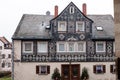 Furth, Germany, January 2020. The amazing city of Fuerth, Franconia. Bavaria Ancient German apartment buildings and cathedrals