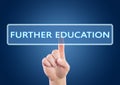 Further Education text concept Royalty Free Stock Photo