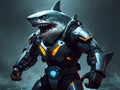 Fury of the Cybernetic Shark: A Futuristic Warrior Rises!