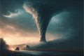 The fury of nature during a tornado Royalty Free Stock Photo