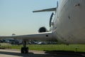 Fuselage, wing, engine and landing gear.