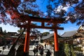 Fushimi Inari Shrine location for Senbon Torii thousands of torii gates Kyoto Osaka Japan Royalty Free Stock Photo
