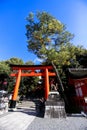 Fushimi Inari Shrine location for Senbon Torii thousands of torii gates Kyoto Osaka Japan Royalty Free Stock Photo