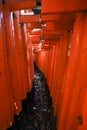 Fushimi Inari Shrine location for Senbon Torii thousands of torii gates Kyoto Osaka Japan Royalty Free Stock Photo