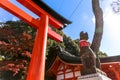 Fushimi Inari Shrine location for Senbon Torii thousands of torii gates Kyoto Osaka Japan Royalty Free Stock Photo