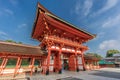 Fushimi Inari Taisha Shinto shrine. Romon or Roumon (Tower Gate). Fushimi-ku, Kyoto, Japan