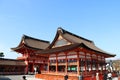 The main hall of Fushimi Inari Taisha Shinto Shrine.